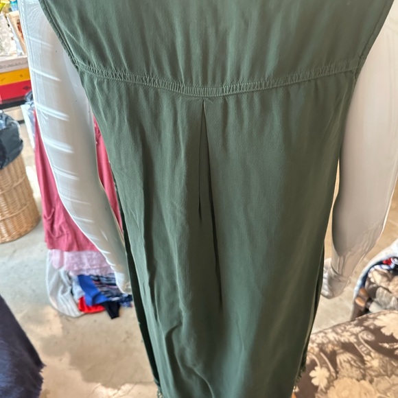 Splendid Army Green Sleeveless Button up Front Dress - Picture 5 of 5